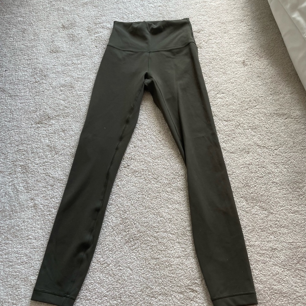 Lululemon Olive Green Leggings Size 2